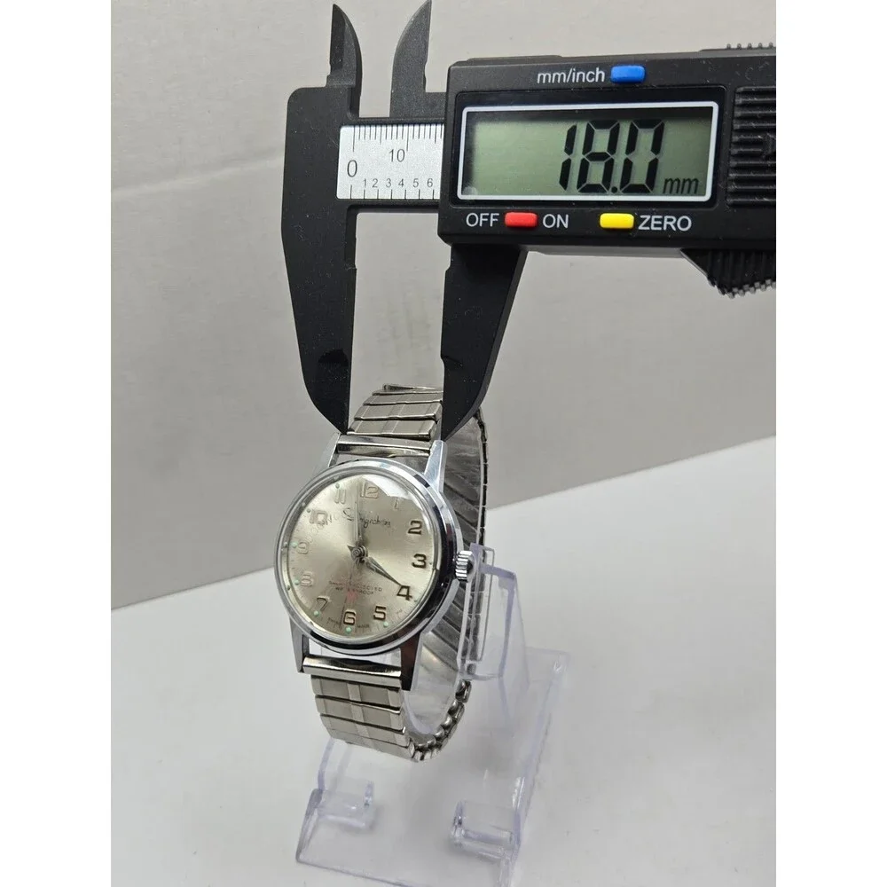 Vintage Ingraham Dogwood Relays 1967 Shot Put Swiss Manual Wind Award Watch Mens